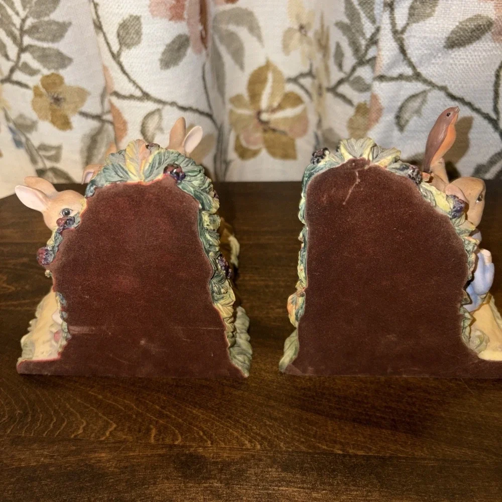 Bookish Whimsical Beatrix Potter Collection Rabbit Bookends